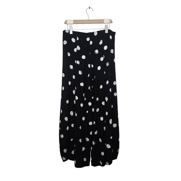 Alembika Punto Pants Size 4 Lagenlook Polka Dots Black White - Picture 3 of 4